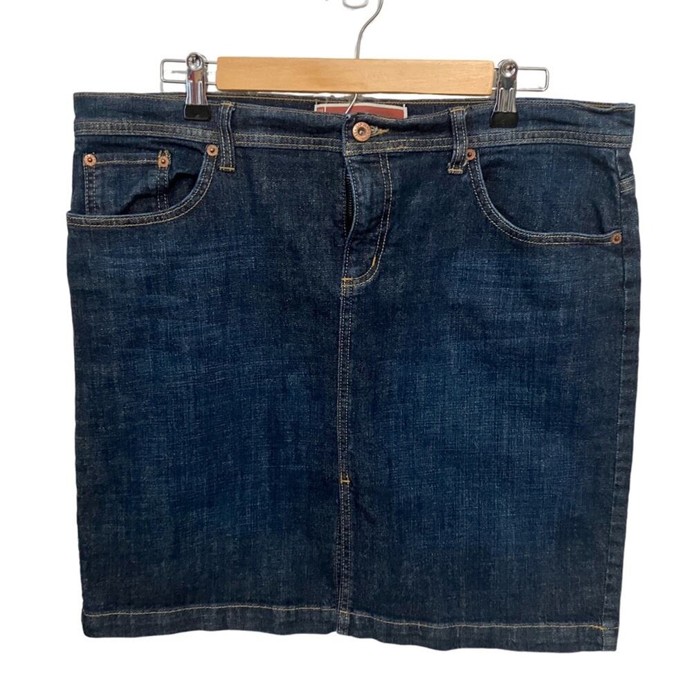 GAP Blue Pencil Skirt (14)